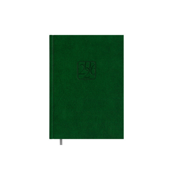 Plānotājs Business Classic A5, dienas atvērums, tumši zaļš