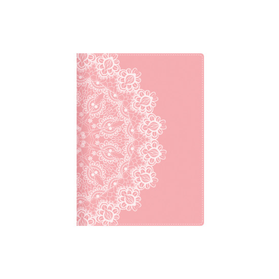 Plānotājs ar spirāli Boss Trend A5, mākslīga āda, dienas atvērums, White Lace