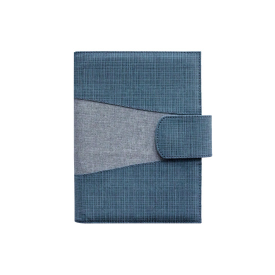 Plānotājs ar spirāli Boss Exclusive A5, lins ar mākslīgo ādu, gaiši zils/pelēks