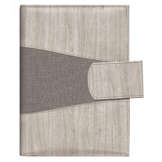 Plānotājs ar spirāli Boss Exclusive A5, lins ar mākslīgo ādu, pelēks/gaiši pelēks