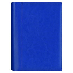 Plānotājs ar spirāli  Boss A5, mākslīga āda, dienas atvērums, zils
