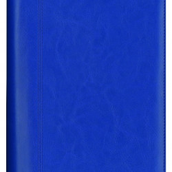 Plānotājs ar spirāli  Boss A5, mākslīga āda, dienas atvērums, zils