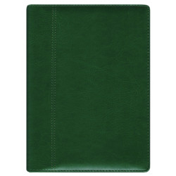 Plānotājs ar spirāli  Boss A5, mākslīga āda, dienas atvērums, tumši zaļš