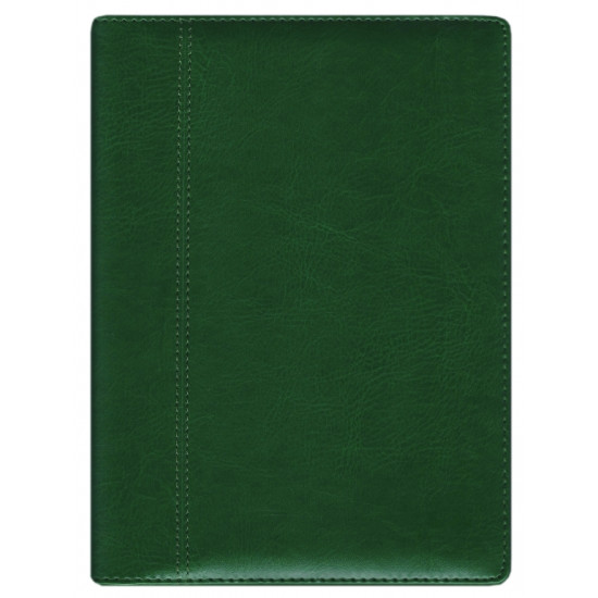 Plānotājs ar spirāli  Boss A5, mākslīga āda, dienas atvērums, tumši zaļš