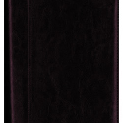 Plānotājs ar spirāli  Boss A5, mākslīga āda, dienas atvērums, tumši brūns