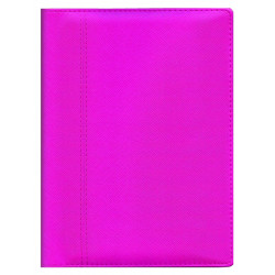 Plānotājs ar spirāli  Boss A5, mākslīga āda, dienas atvērums, rozā