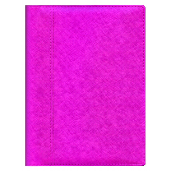 Plānotājs ar spirāli  Boss A5, mākslīga āda, dienas atvērums, rozā