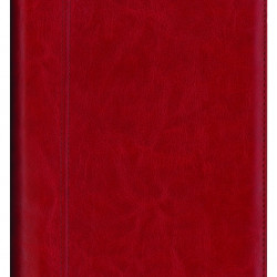 Plānotājs ar spirāli  Boss A5, mākslīga āda, dienas atvērums, sarkans