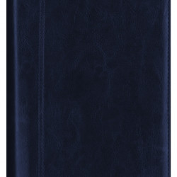 Plānotājs ar spirāli  Boss A5, mākslīga āda, dienas atvērums, tumši zils