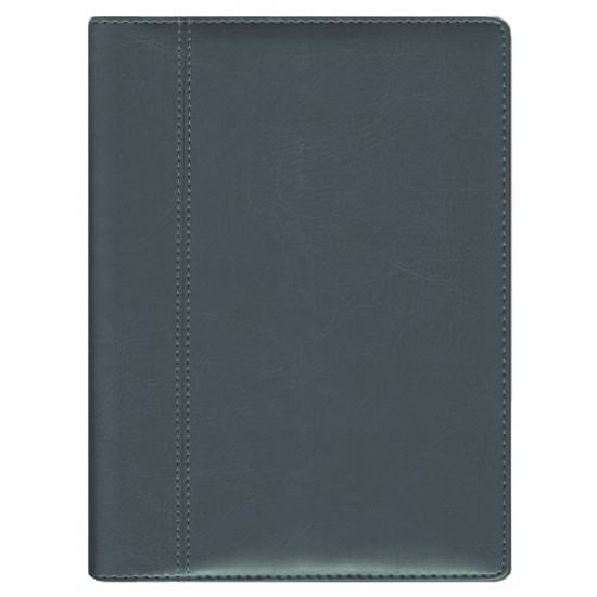 Plānotājs ar spirāli  Boss A5, mākslīga āda, dienas atvērums, pelēks