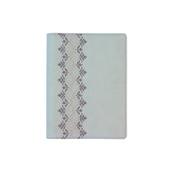 Plānotājs ar spirāli Boss Pattern  A5, mākslīga āda, dienas atvērums, gaiši pelēks