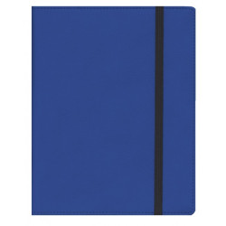 Plānotājs ar spirāli Boss Flex A5, elastīga mākslīgā āda, dienas atvērums, zils