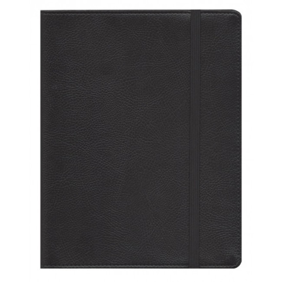 Plānotājs ar spirāli Boss Flex A5, elastīga mākslīgā āda, dienas atvērums, melns