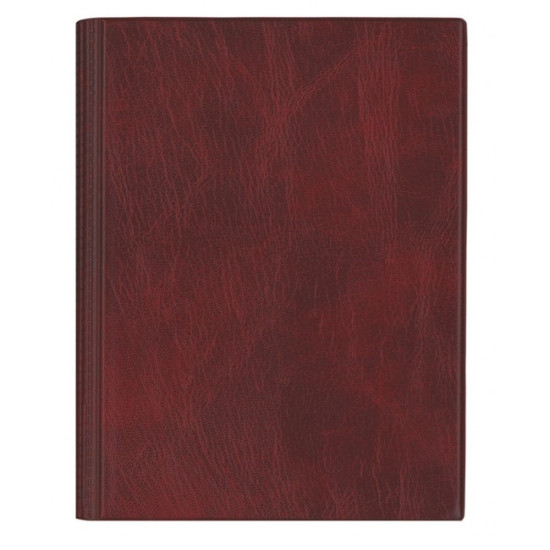 Plānotājs ar spirāli Boss PVC A5, dienas atvērums, bordo