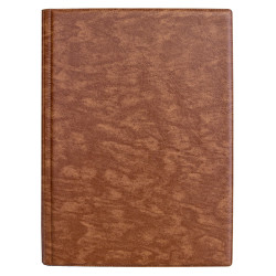 Plānotājs ar spirāli Boss PVC A5, dienas atvērums, gaiši brūns