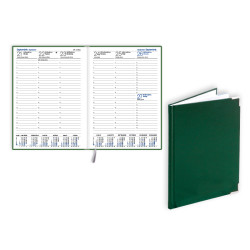 Plānotājs Prestige A5, basis, nedēļas atvērums, zaļš