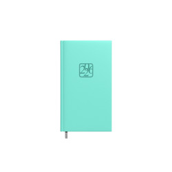 Plānotājs New Line A6+, mākslīgā āda, dienas atvērums, piparmētru zaļš