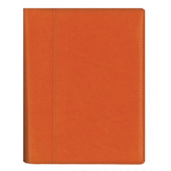 Plānotājs ar spirāli Tempo Spirex Diena, mākslīga āda, oranžs