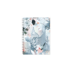 Plānotājs ar spirāli Tempo Spiral Design Diena, kartona vāki, Aura