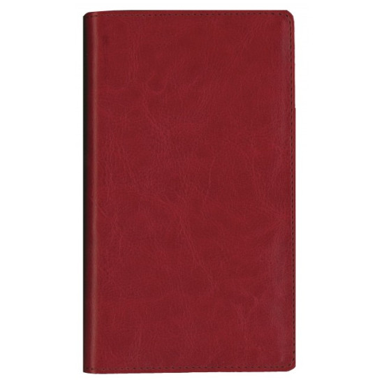 Kabatas plānotājs ar spirāli Midi Spirex, mākslīga āda, nedēļas atvērums, sarkans