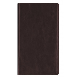 Kabatas plānotājs ar spirāli Midi Spirex, mākslīga āda, nedēļas atvērums, tumši brūns