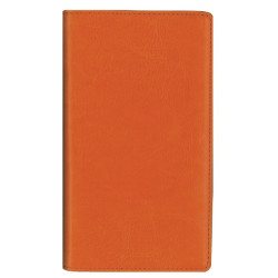 Kabatas plānotājs ar spirāli Midi Spirex, mākslīga āda, nedēļas atvērums, oranžs