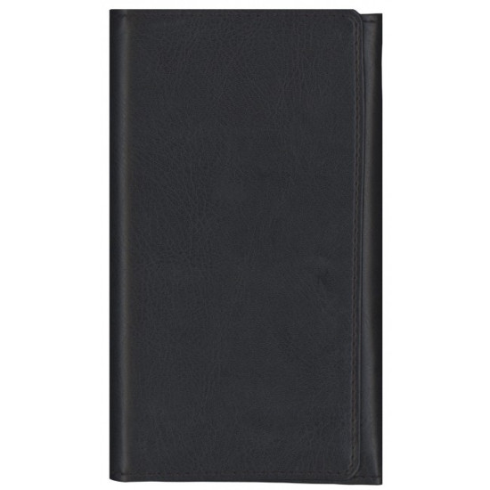 Kabatas plānotājs ar spirāli Midiplan, mākslīgā āda, nedēļas atvērums, melns