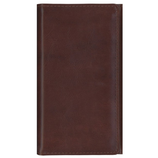 Kabatas plānotājs ar spirāli Midiplan, mākslīgā āda, nedēļas atvērums, tumši brūns