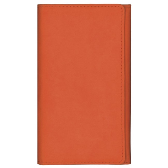 Kabatas plānotājs ar spirāli Midiplan, mākslīgā āda, nedēļas atvērums, oranžs