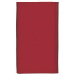 Kabatas plānotājs ar spirāli Midiplan, mākslīgā āda, nedēļas atvērums, sarkans