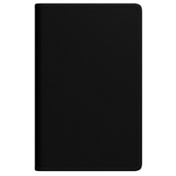 Kabatas plānotājs Mini A8, mākslīga āda, nedēļas atvērums, melns