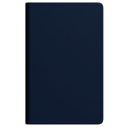 Kabatas plānotājs Mini A8, mākslīga āda, nedēļas atvērums, tumši zils