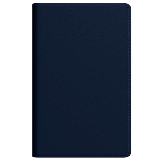 Kabatas plānotājs Mini A8, mākslīga āda, nedēļas atvērums, tumši zils