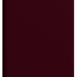 Kabatas plānotājs Mini A8, mākslīga āda, nedēļas atvērums, bordo