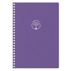 Plānotājs ar spirāli Unika Spiral Cardboard A5, nedēļas atvērums, violets