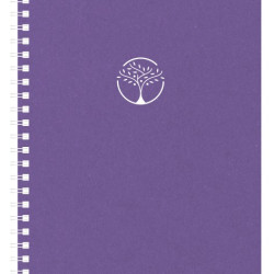 Plānotājs ar spirāli Unika Spiral Cardboard A5, nedēļas atvērums, violets