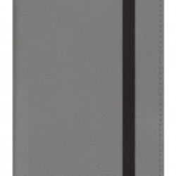 Kabatas plānotājs ar spirāli Midi Flex Nedēļa, mākslīgā āda, pelēks