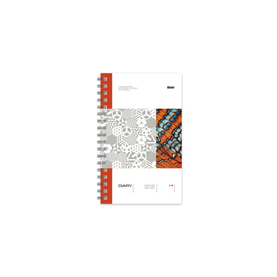 Kabatas plānotājs ar spirāli Midi Spiral Design, dienas atvērums, Free Spirit