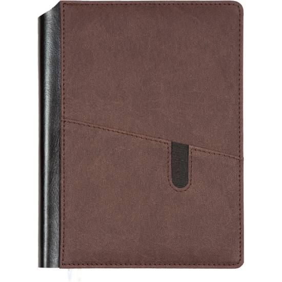 Plānotājs College Brighton 2026 A5, dienas atvērums, cietos vākos, brūns