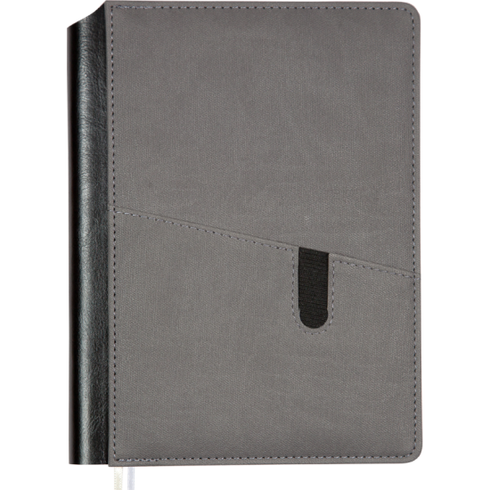 Plānotājs College Brighton 2026 A5, dienas atvērums, cietos vākos, pelēks