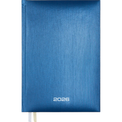Plānotājs College Regent 2026 A5, dienas atvērums, cietos vākos, metāliski zils