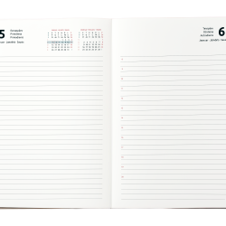 Plānotājs College Regent 2026 A5, dienas atvērums, cietos vākos, metāliski zils