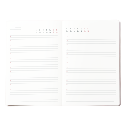 Plānotājs - piezīmju klade College Arkona A5, bez datuma, melna