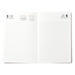 Plānotājs College Arkona 2026 B6, dienas atvērums, cietos vākos, brūns