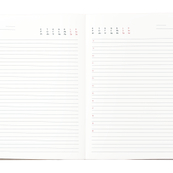 Plānotājs - piezīmju klade Wild A5, bez datuma, melna