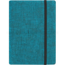 Plānotājs Boss Linen ar spirāli A5, ar gumijas aizdari, tirkīza