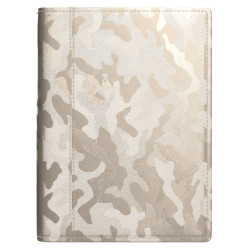 Plānotājs ar spirāli Spirex Metallic A5, mākslīgā āda, nedēļas atvērums, bēšs