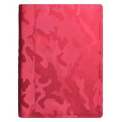 Plānotājs ar spirāli Spirex Metallic A5, mākslīgā āda, nedēļas atvērums, sarkans