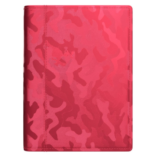 Plānotājs ar spirāli Spirex Metallic A5, mākslīgā āda, nedēļas atvērums, sarkans