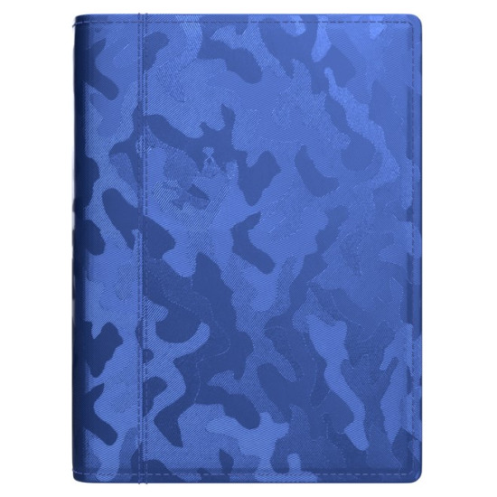 Plānotājs ar spirāli Spirex Metallic A5, mākslīgā āda, nedēļas atvērums, tumši zils